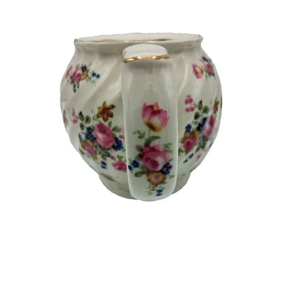 Vintage Collectible Staffordshire Fine Ceramic Floral Pattern Teapot - Picture 15 of 15